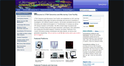 Desktop Screenshot of microarray.swmed.edu
